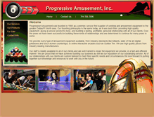 Tablet Screenshot of progressiveamusement.com